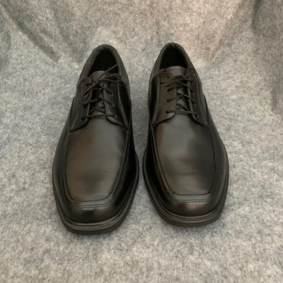 Bostonian Flexlite Men’s Lightweight Shock Absorbing Leather Black Lace Up Shoes - Picture 7 of 11